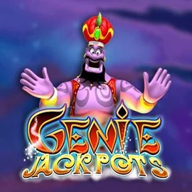 Genie Jackpots online game logo by Blueprint Gaming on spinfinn.gr