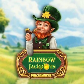 Rainbow Jackpots Megaways slot visual from Red Tiger Gaming available on spinfinn.gr