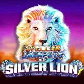 Stellar Jackpots with Silver Lion logo by Lightning Box Game at Spinfin Casino